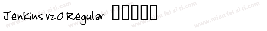 Jenkins v20 Regular字体转换